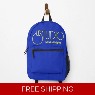 Le Studio Backpack Royal Blue Yellow Logo MH Yellow